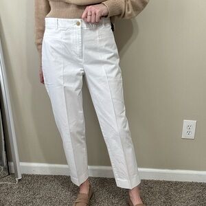 Ann Taylor Curvy Fit White trousers, 6